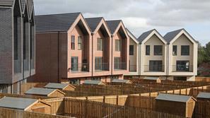 Gateshead Innovation Village row of houses