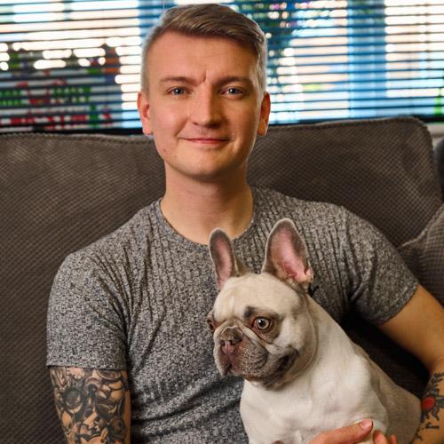 Josh and his dog